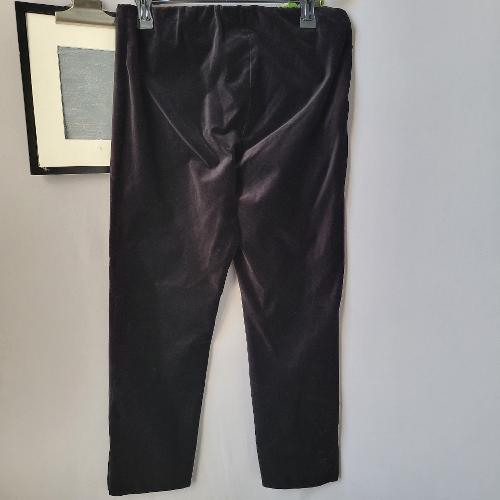 Vince Velvet High Rise Cropped Pull On Pant - Sz M - Picture 3 of 12
